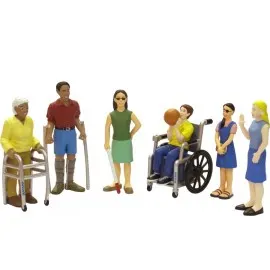 Persoane cu handicap set de 6 figurine - Miniland
