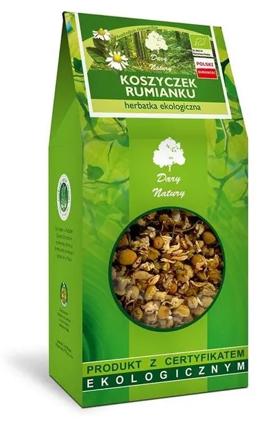 Ceai bio din flori de mușețel, 100 g, Dary Natury