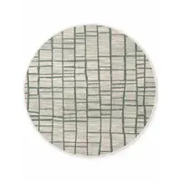 Covor pentru exterior și interior verde/crem rotund ø 200 cm Haringey Crouch – Ted Baker
