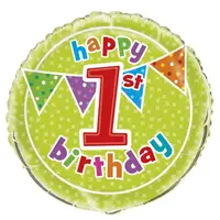 Balon folie 1st birthday 45 cm