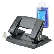 Perforator Kangaro AION-10G/S, 10 coli, metalic, gri metalizat, blister