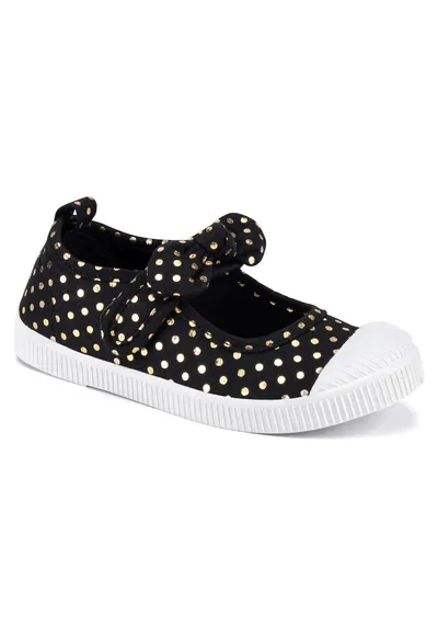 Pantofi copii - negru - material textil - pentru fete