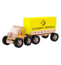 Camion din lemn pentru copii - Transportor de containere Classic World