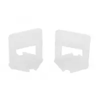 Set cleme pentru nivelare gresie si faianta Wert 2749-100, 1 mm, 200 buc