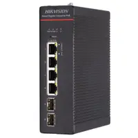 Switch PoE Hikvision DS-3T1506HP-SI-4P2F: 4 x Gigabit Hi-PoE RJ45 Ports, 2 × Gigabit SFP Fiber Optical Ports, 4 porturi Hi-PoE m