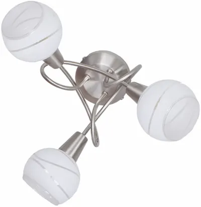 Șină spoturi Omnia - Sion, E 14, 3 x 40 W, 220 V, argintiu