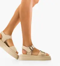 Sandale dama Pohum Bej