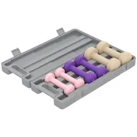 HOMCOM Set Gantere 6kg, Set Greutăți Fitness pentru Bărbați și Femei, Antrenament Acasă, Roz, Mov, Maro | Aosom Romania