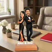 Caricatura pentru Mr. and Mrs. - Statueta Personalizata tip Trofeu