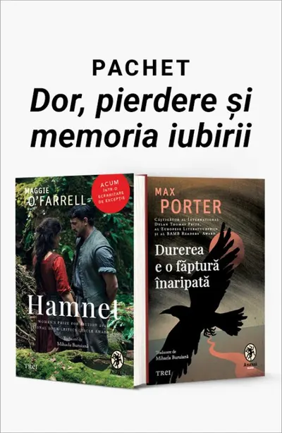 Pachet Dor, pierdere și memoria iubirii. Hamnet/Durerea e o făptură înaripată