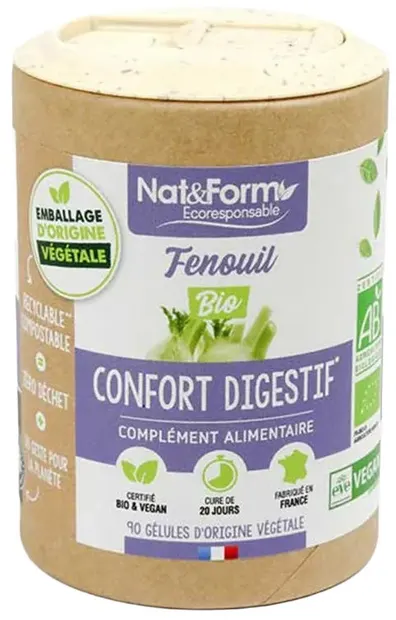 Bio mărar, semințe, 90 capsule, Nat&Form