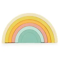 Bieco Silicone Rainbow curcubeu pliabil 12 m+ Tropical Vibes 6 buc