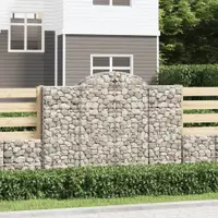 Gossi cosuri gabion arcuite 12 buc, 200x50x140/160cm, fier galvanizat