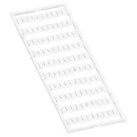 WMB marking card; as card; MARKED; 60, 70 ... 100 (20 each); stretchable 5 - 5.2 mm; Horizontal marking; snap-on type; white