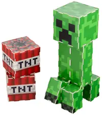 Figurină Paladone Games: Minecraft - Creeper Construction Kit, 21 cm