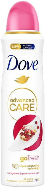 Dove Advanced Care Deodorant spray Pomegranate & Lemon Verbena, 150 ml
