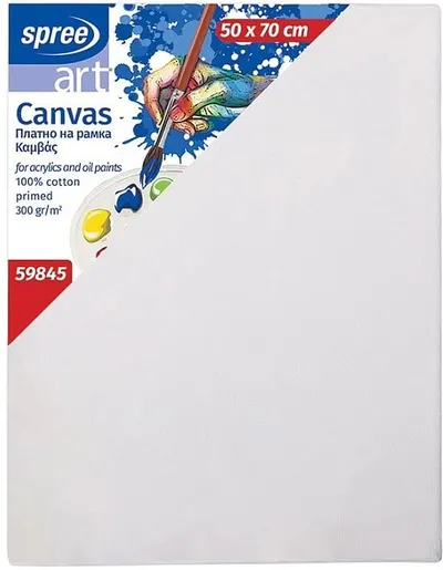 Pânză de pictură pe ramă Spree Art - 50 х 70 cm, 100% bumbac