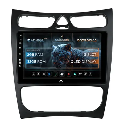 Navigatie Mercedes Benz CLK W209 (2000-2005) (2000-2005), Android, E-Octacore 2GB RAM + 32GB ROM, 9 Inch - AD-BGE9002+AD-BGRKIT416V2