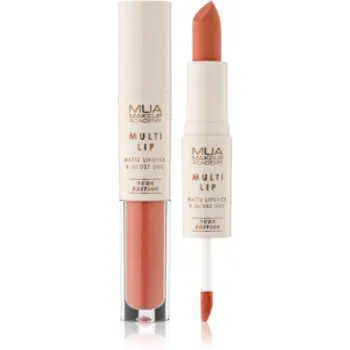 MUA Makeup Academy Multi Lip Nude Edition ruj rezistent si luciu de buze. duo