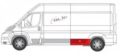 Kit reparatie aripa spate stanga (model lung; cu orificiu pentru lumina de degajare) potrivit CITROEN JUMPER; FIAT DUCATO; PEUGEOT BOXER 04.06-08.14