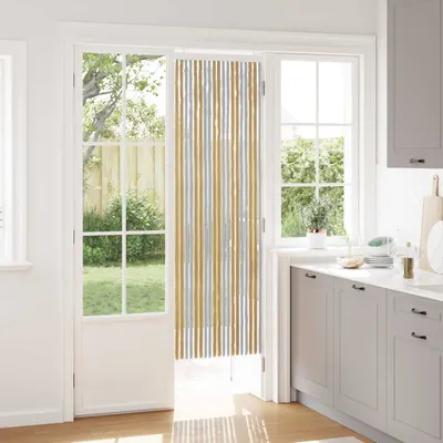 vidaXL Perdea pentru insecte din chenille Gri și Bej 56 x 185 cm