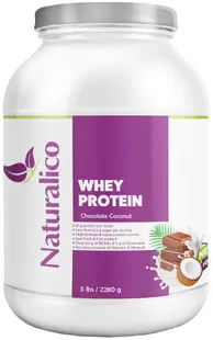 Proteine din zer, ciocolată cu nucă de cocos, 2280 g, Naturalico