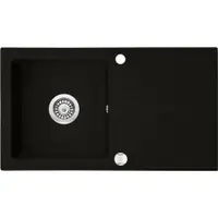 Chiuveta bucatarie compozit cu picurator negru mat 76 cm Deante Zorba