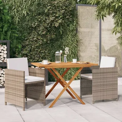 Gossi set mobilier de gradina cu perne, 3 piese, bej