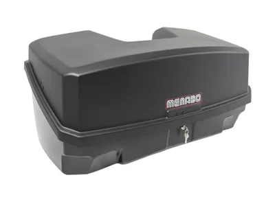 Cutie portbagaj Menabo Nekkar Dark, pe carlig, compatibila cu suport biciclete