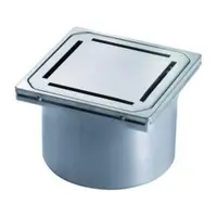 Sifon pardoseala baie cu grilaj Kessel, System 100 Slot Design