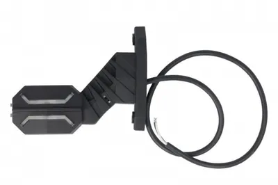 Lumina delimitare stanga; Dragon, forma: dreptunghiular, portocaliu rosu alb, LED lungime cablu 600mm, brat scurt, 12 24V (IP68, Dragon)