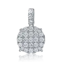 Pandantiv din aur alb cu diamante de 1.11ct