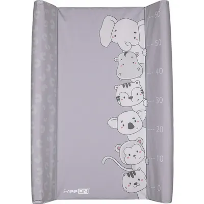 Saltea de infasat, FreeON, cu taliometru, Soft, 70 x 50 cm, Animals