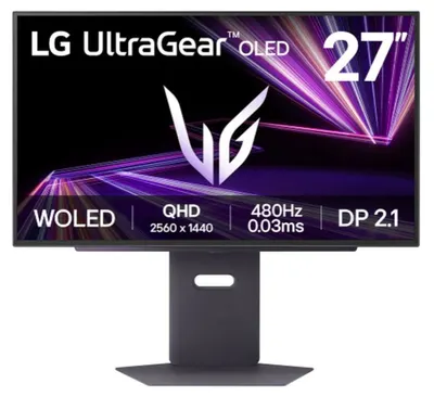 Monitor gaming LG - OLED UltraGear, 27GX790A-B, 27'', 480Hz, 0.03ms, G-Sync, negru