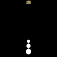 Pearl Led Pendant 9w 3000k, Gold