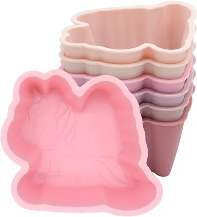 Set forme silicon pentru mâncare Melii - Unicorn, 6 buc.