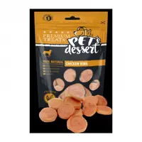 Recompense pentru caini Pet s Desert Chicken Ring 80 gr