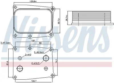 Radiator ulei termoflot potrivit HONDA CIVIC IX, CIVIC X 2.0 08.15