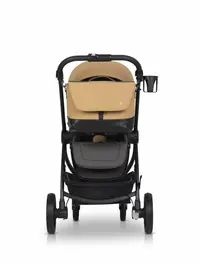 Geanta multifunctionala pentru mamici Euro Cart, compatibila carucioarelor Corso si Crox, cu un compartiment si buzunare, impermeabila si complet rigida, dimensiune 44 x 27 x 14 cm, Camel