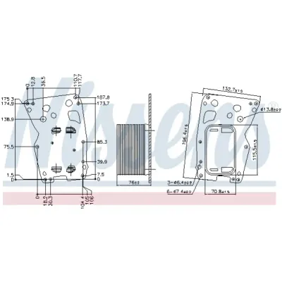 Radiator ulei, ulei motor NISSENS 90902
