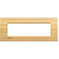 Placa ornament ,7 module, bambus, living light, BTICINO