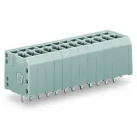 PCB terminal block; 1.5 mm²; Pin spacing 3.5 mm; 9-pole; CAGE CLAMP®; 1,50 mm²; gray