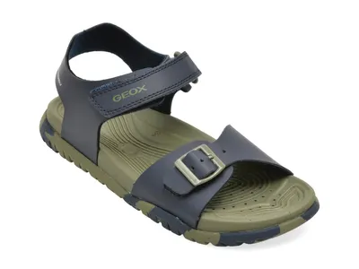 Sandale GEOX bleumarin, J35HMA, din piele ecologica