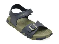 Sandale GEOX bleumarin, J35HMA, din piele ecologica