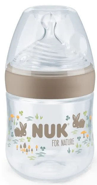 NUK for Nature Silicone Soother Bottle - 150 ml, mărimea S, bej