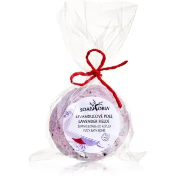 Soaphoria Lavender Fields Fizzy Bath Bomb esente pentru baie efect regenerator