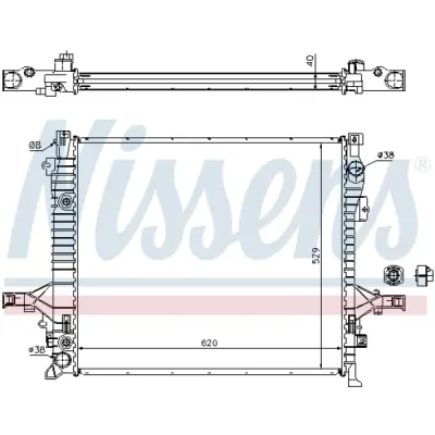 Radiator, racire motor NISSENS 65613A