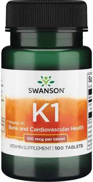 Vitamin K1, 100 mcg, 100 tablete, Swanson
