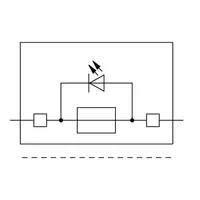 4-conductor fuse terminal block; with pivoting fuse holder; with end plate; for 5 x 20 mm miniature metric fuse; with blown fuse indication by LED; 120 V; for DIN-rail 35 x 15 and 35 x 7.5; 2.5 mm²; Push-in CAGE CLAMP®; 2,50 mm²; gray
