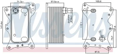 Radiator Ulei Termoflot Potrivit Mercedes a (w176), B Sports Tourer (w246, W242), Cla (c117), Cla Shooting Brake (x117), Gla (x156), Sprinter 3,5-T (b907), Sprinter 3,5-T (b907, B910) 1.8d 2.2d 11.11
